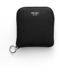 Prada - Saffiano Leather Pendant With Re-Nylon Tote Bag - Lyst
