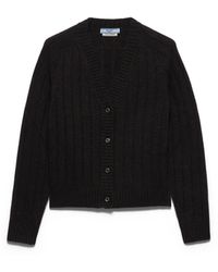 Prada - Re-Cashmere Cardigan - Lyst