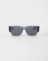 Prada - Sunglasses With Triangle Logo - Lyst