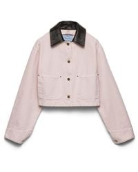 Prada - Canvas Blouson Jacket - Lyst