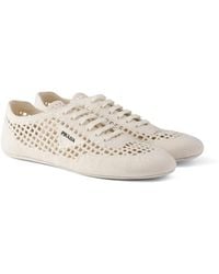 Prada - Collapse Crochet Laced Sneakers - Lyst
