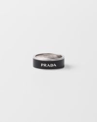 Prada - Enameled Ring - Lyst