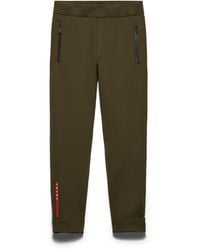 Prada - Technical Fabric Joggers With Heat-Sealed Taped Seams - Lyst