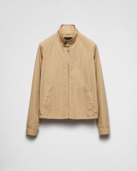 Prada - Cotton Blend Jacket - Lyst