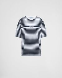 Prada - Printed Jersey T-shirt - Lyst