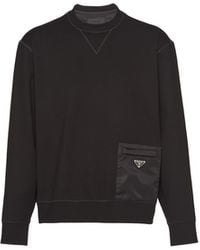 Prada - Sudadera De Tejido Técnico, Hombre, Talla - Lyst