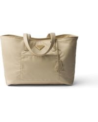 Prada - Re-Edition 1978 Mittelgroße Tote Bag Aus Re-Nylon Und Saffiano-Leder, Damen - Lyst