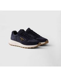 Prada - Prax 01 Re-Nylon And Suede Sneakers - Lyst