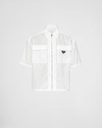 Prada - Short-Sleeve Light Re-Nylon Shirt - Lyst
