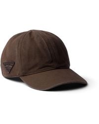Prada - Cotton Baseball Cap - Lyst