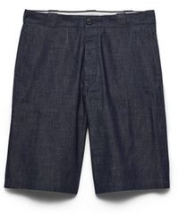 Prada - Bermudas De Tejido Vaquero Sin Tratar, Hombre, Talla - Lyst