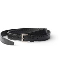 Prada - Cinturón De Piel Con Acabado Envejecido, Hombre, Talla - Lyst