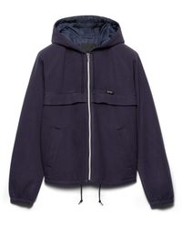 Prada - Hooded Technical Fabric Blouson Jacket - Lyst