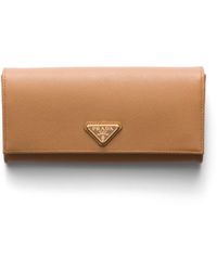 Prada - Cartera Grande De Piel Saffiano - Lyst