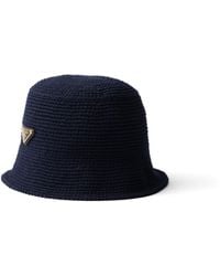 Prada - Gehäkelter Fischerhut, Damen, Größe - Lyst