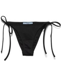 Prada - Interlock Knit Bikini Bottom - Lyst