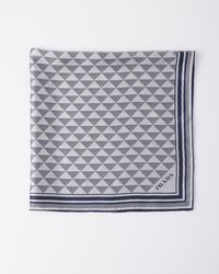 Prada - Printed Silk Scarf - Lyst