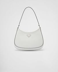 Prada - Cleo Brushed Leather Shoulder Bag - Lyst