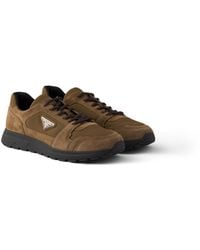 Prada - Sneakers Prax En Daim Et Re-Nylon, Homme, Taille - Lyst