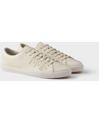 Prada - Sneaker Aus Leder Mit Gealterter Optik - Lyst