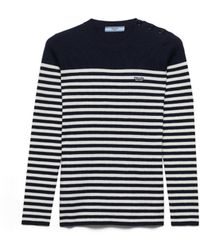 Prada - Striped Wool Sweater - Lyst