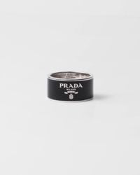 Prada - Enameled Ring - Lyst