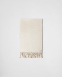 Prada - Silk And Cashmere Scarf - Lyst