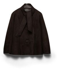 Prada - Bonded Suede Jacket - Lyst