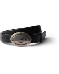 Prada - Gürtel Aus Leder, Damen, Größe - Lyst