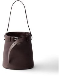 Prada - Borsa A Secchiello Buckle - Lyst