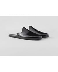 Prada - Slipper Aus Gebürstetem Leder - Lyst