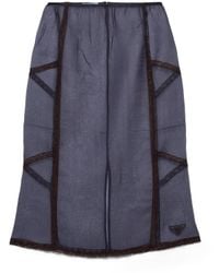 Prada - Organza Intarsia Underskirt - Lyst