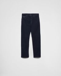 Prada - Straight-Leg Corduroy Jeans - Lyst