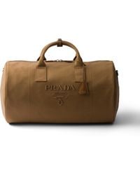 Prada - Weekender Aus Canvas - Lyst
