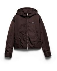Prada - Re Nylon Logo-Embellished Woven Blouson Jacket - Lyst