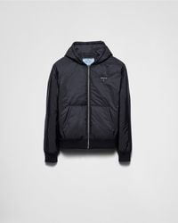 Prada - Hooded Re-Nylon Blouson Jacket - Lyst