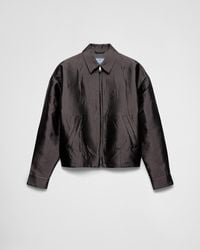 Prada - Silk And Wool Jacket - Lyst