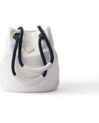 Prada - Bolso Saco Mariner De Re-Nylon Pequeño, Mujer - Lyst