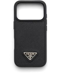 Prada - Saffiano Leather Case For Iphone 17 Pro - Lyst