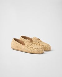 Prada - Crochet Loafers - Lyst