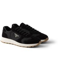 Prada - Re-Nylon And Suede Prax 2.0 Sneakers - Lyst