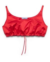 Prada - Duchesse Crop Top - Lyst