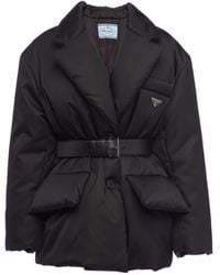 Prada - Chaqueta De Plumón En Re-Nylon, Mujer, Talla - Lyst