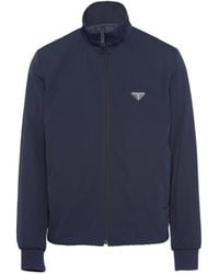 Prada - Stretch Technical Fabric Zipper Sweatshirt - Lyst