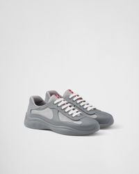 Prada - America's Cup Sneaker Aus Weichem Gummi Und Bike-Gewebe - Lyst