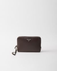 Prada - Saffiano Leather Clutch - Lyst