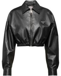 Prada - Leather Jacket - Lyst