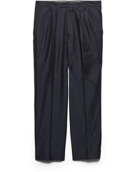 Prada - Cotton And Silk Pants - Lyst