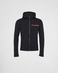Prada - Technical Fabric Hoodie - Lyst