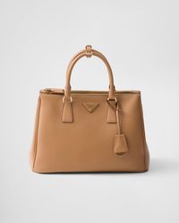 Prada - Large Galleria Leather Bag - Lyst